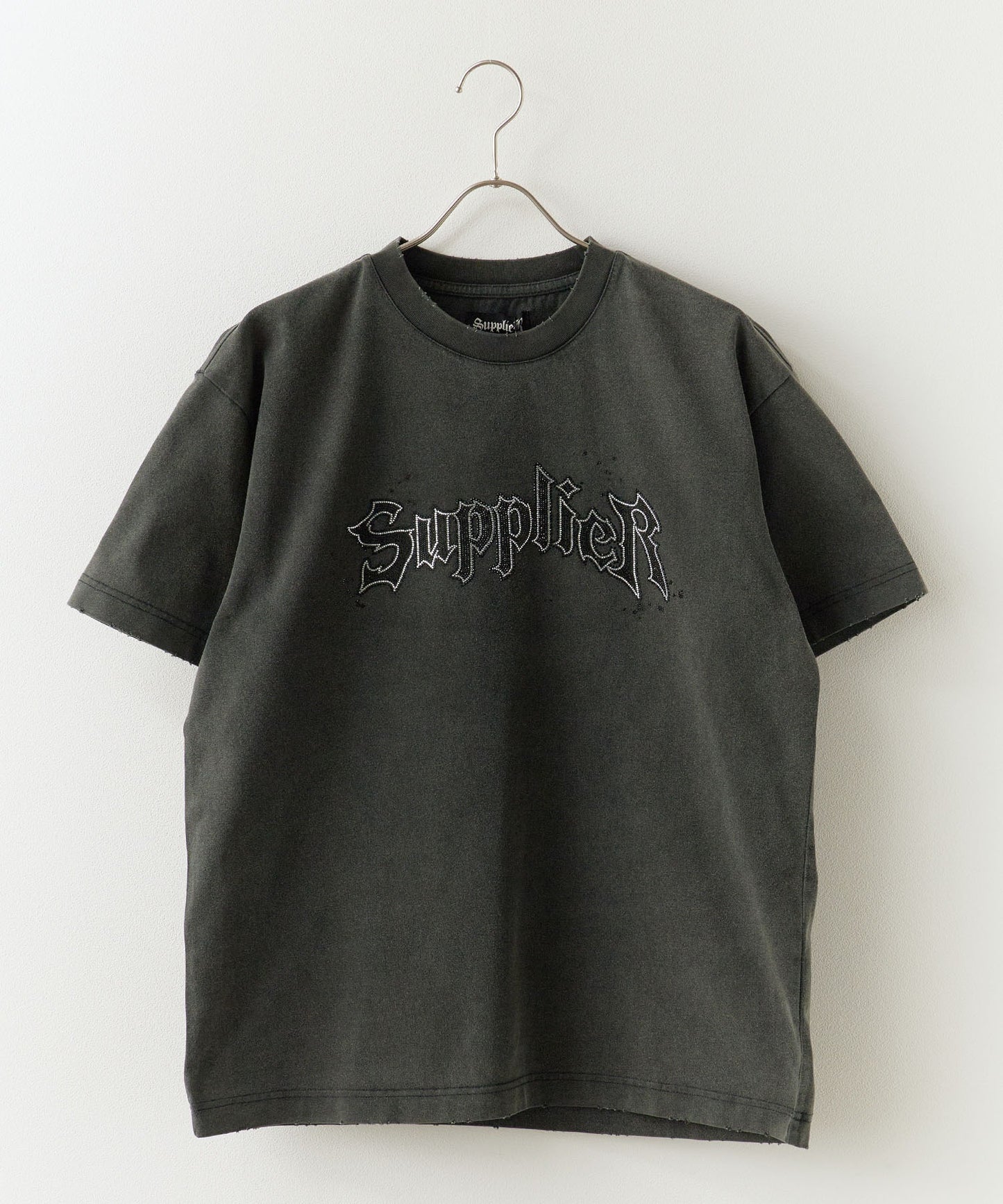 SUPPLIER / Splash Rhinestone Iron Logo Tee