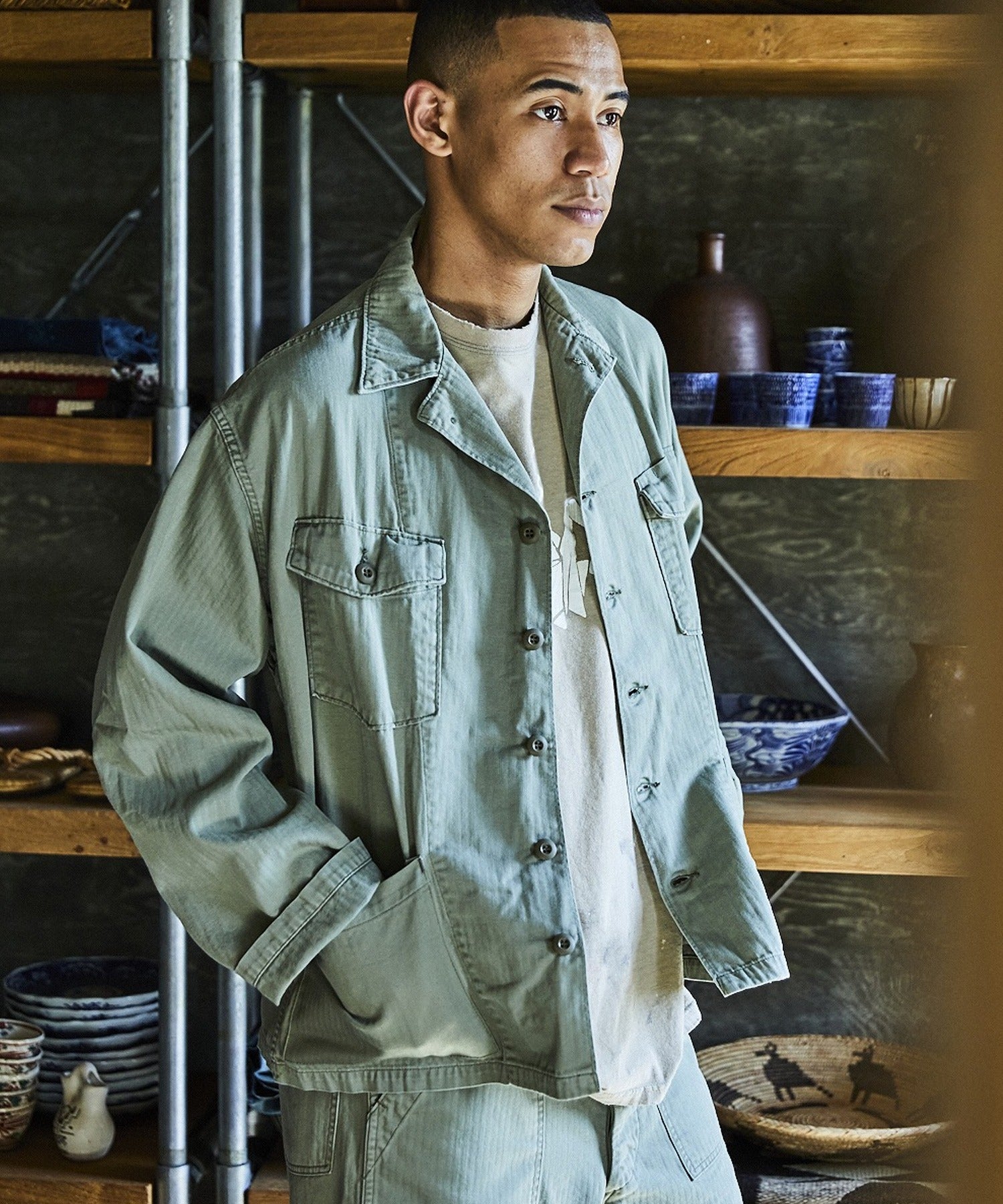 orSlow / 4POCKETS U.S ARMY SHIRT JACKET