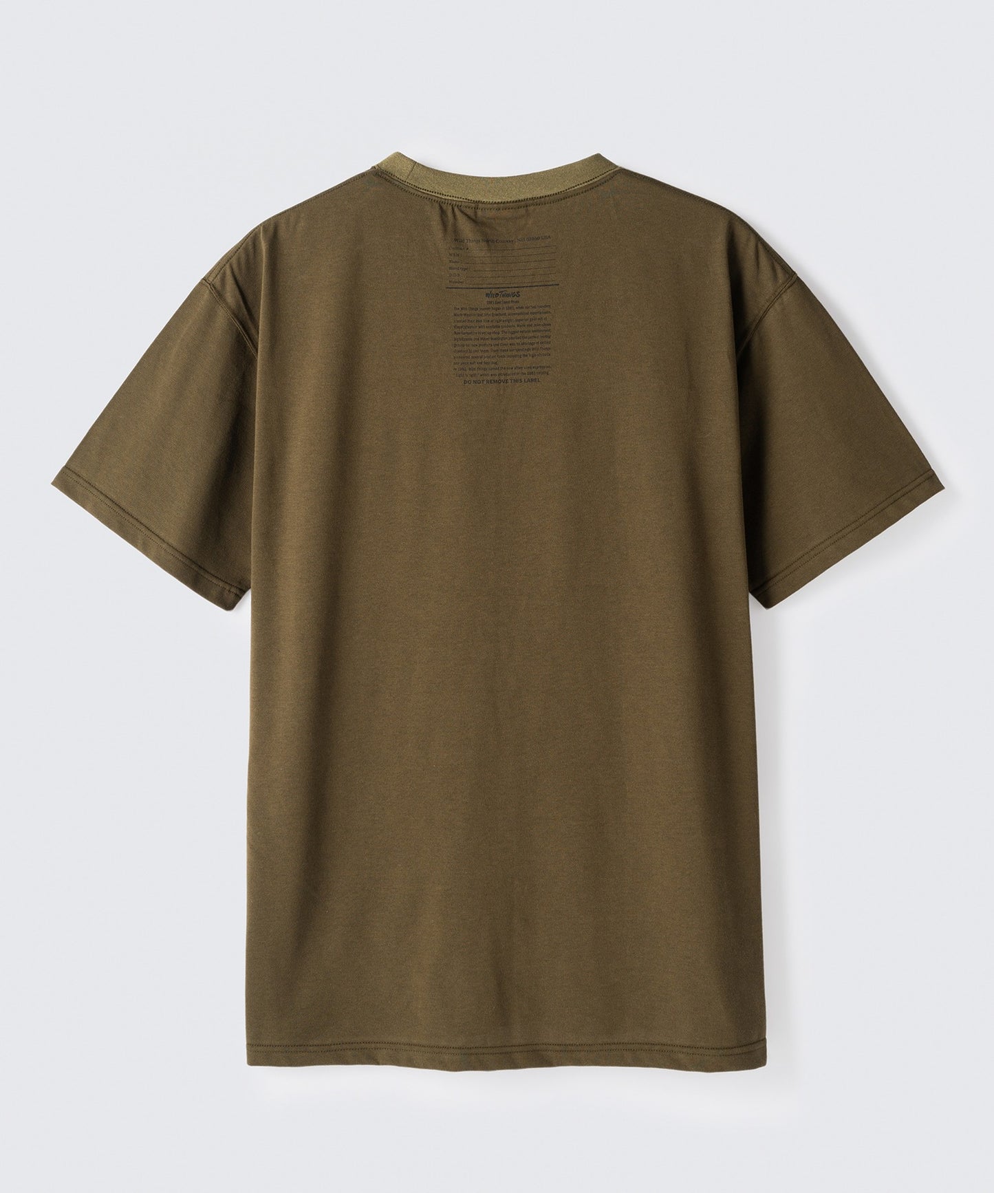 WILD THINGS / ARMY TAG PRINT TEE