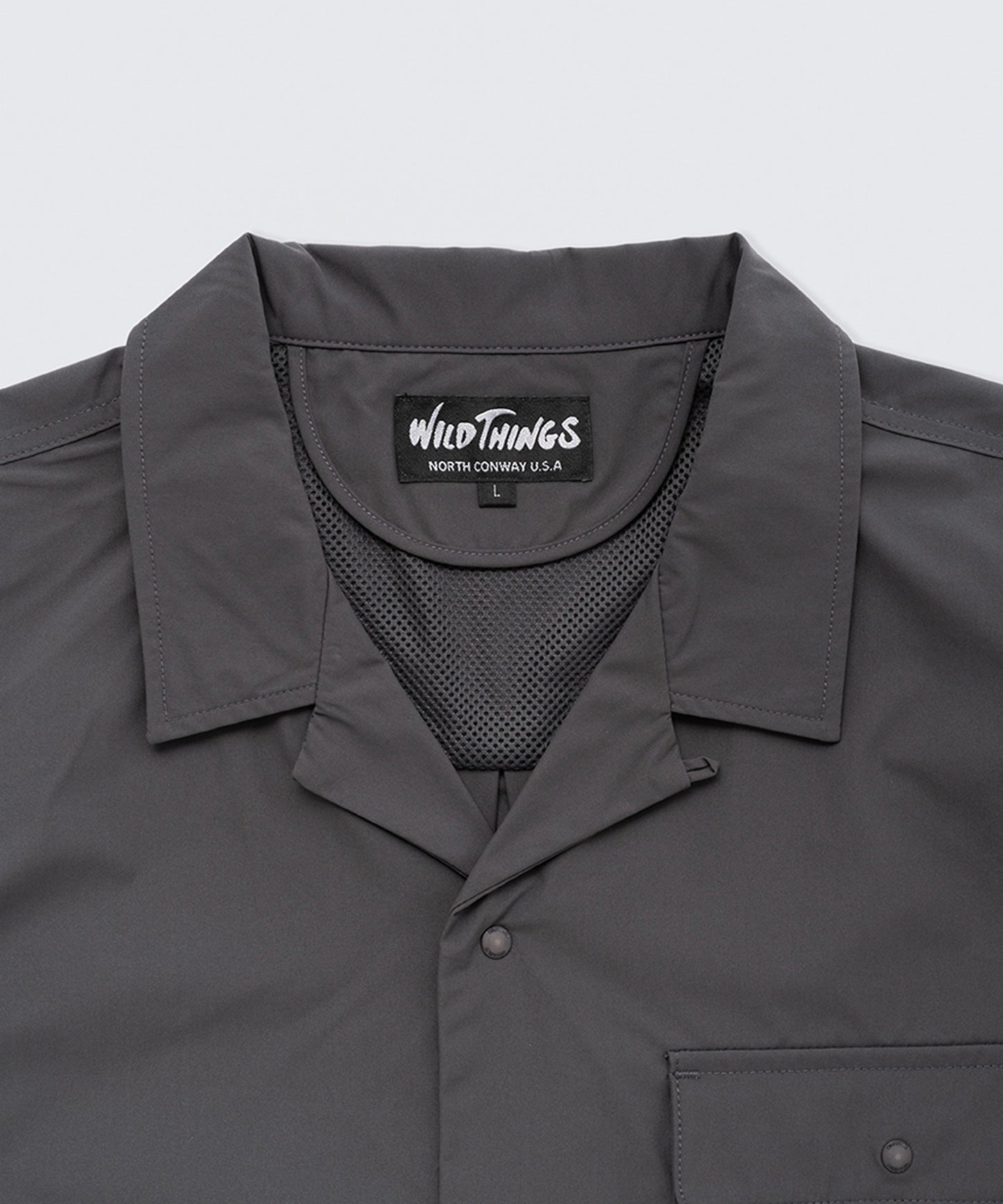 WILD THINGS / OPEN COLLAR POCKET SHIRT