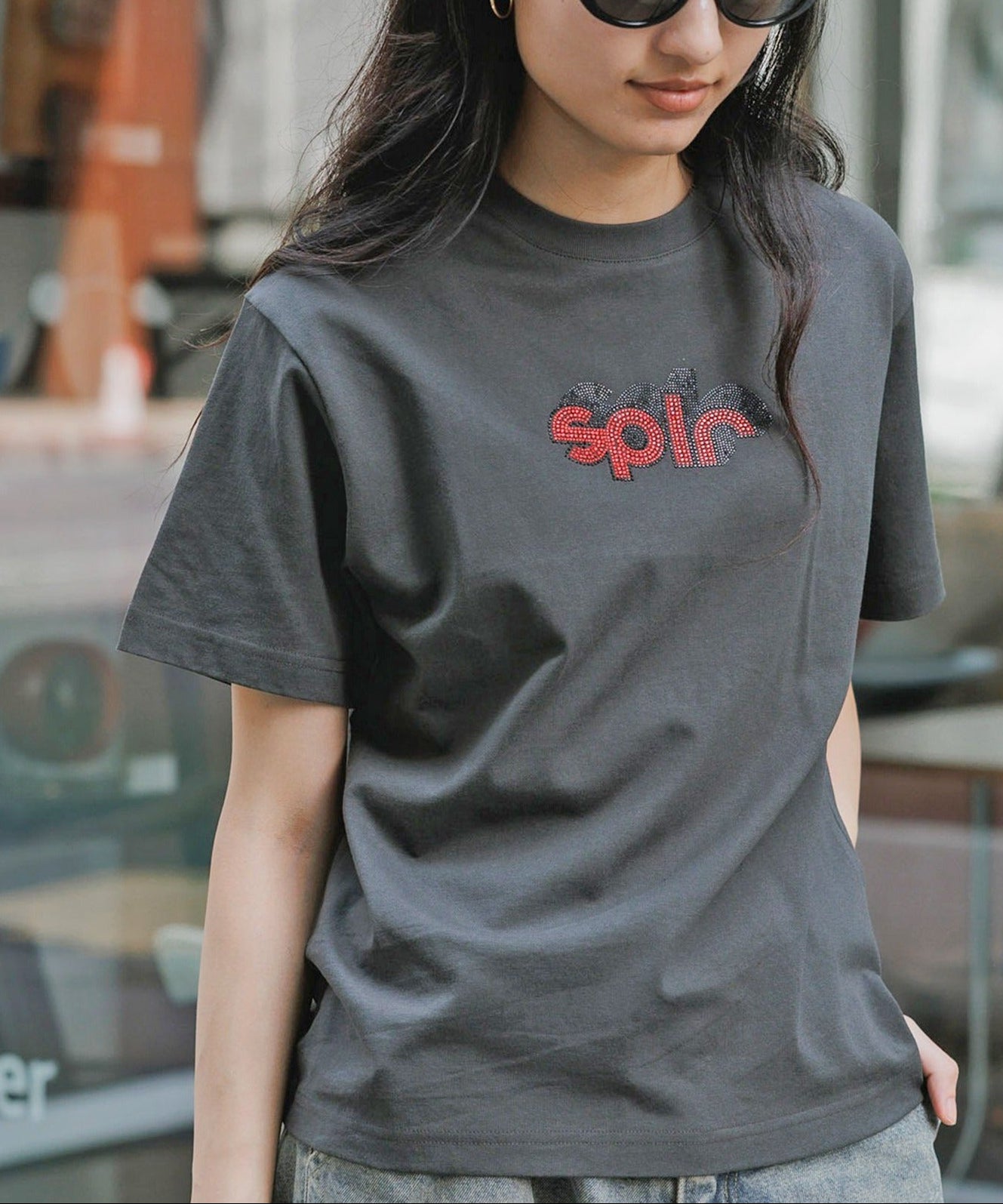SPLR / RhineStone logo tee