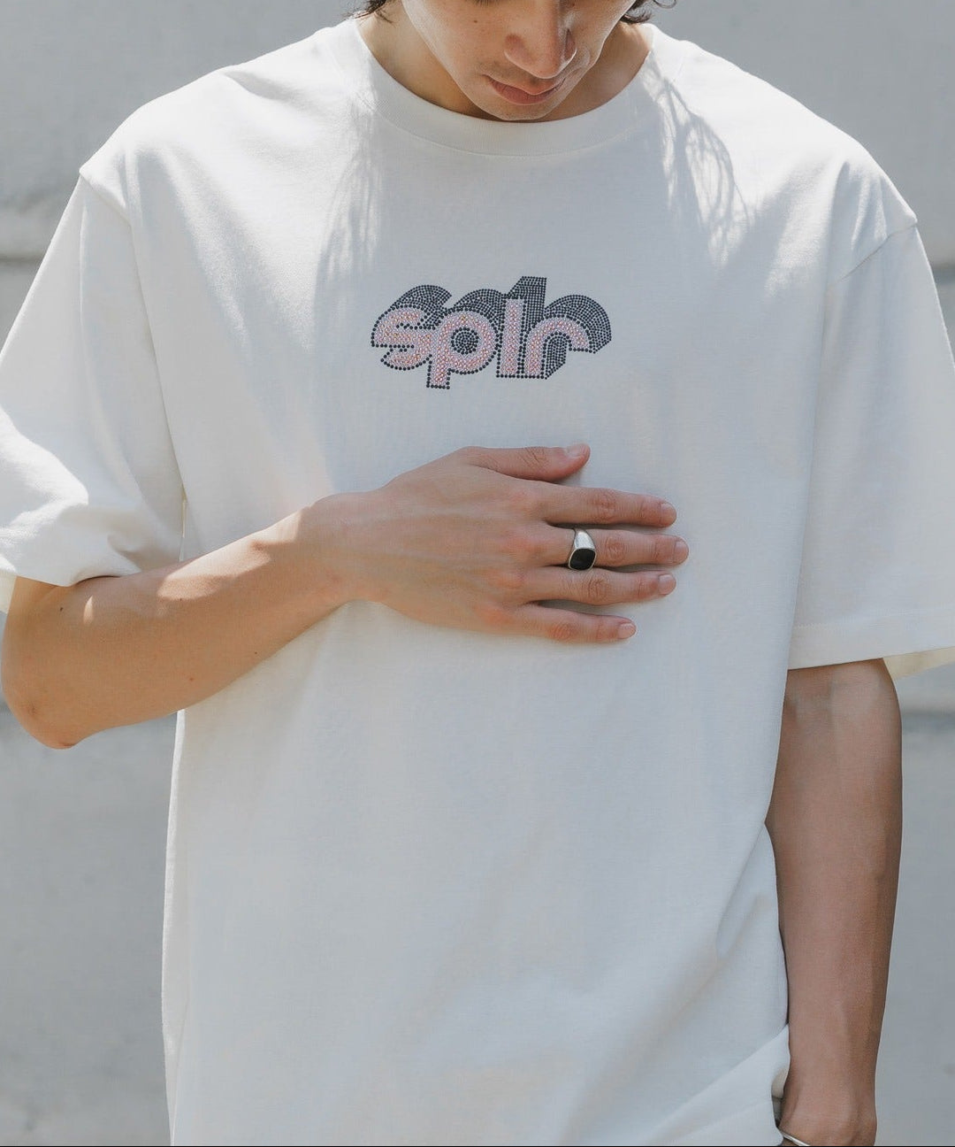 SPLR / RhineStone logo tee