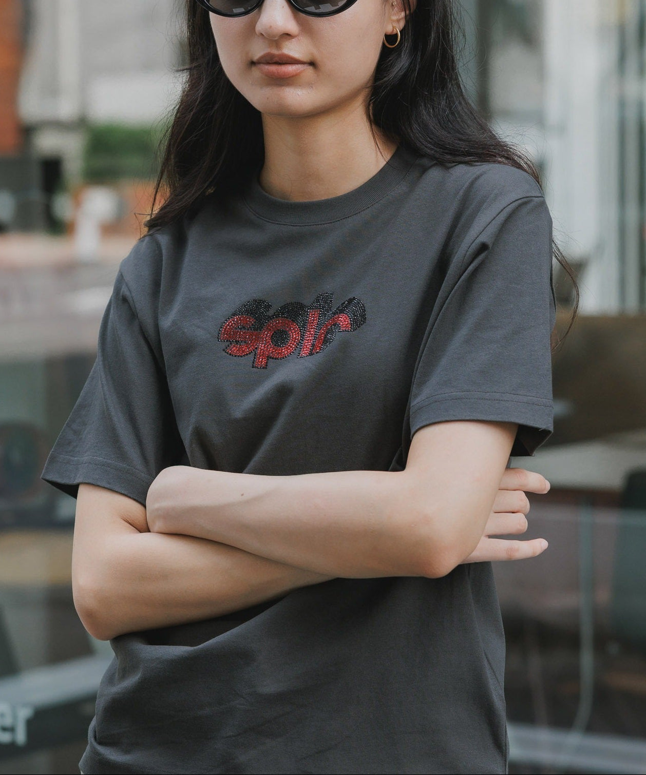 SPLR / RhineStone logo tee