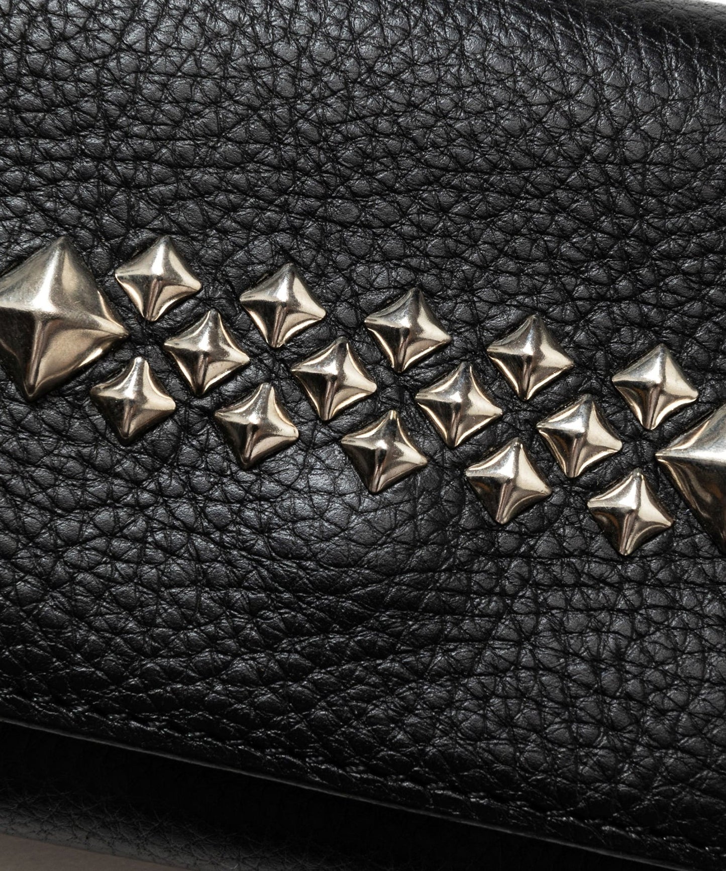 CALEE / STUDS LEATHER MULTI WALLET