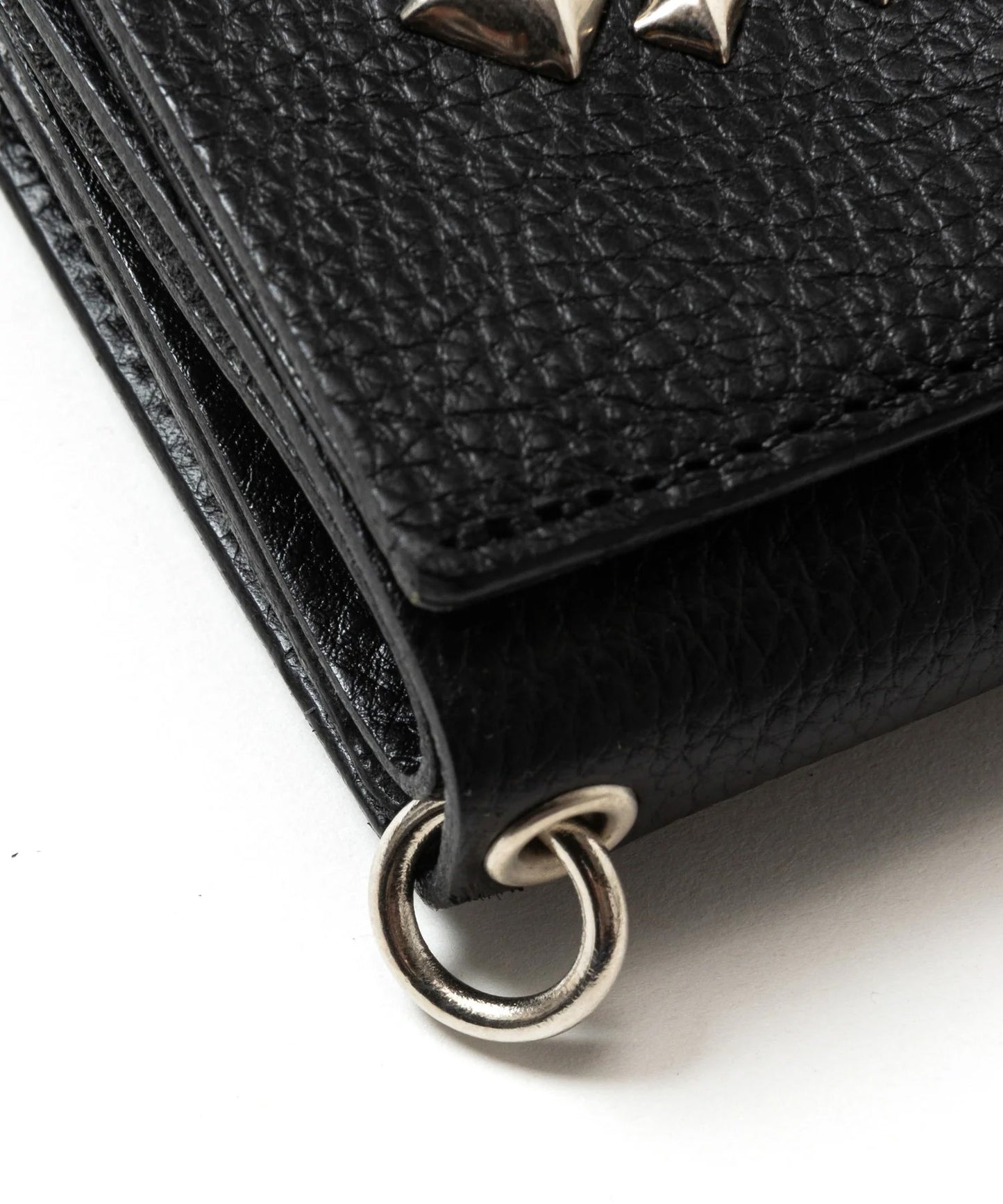 CALEE / STUDS LEATHER MULTI WALLET