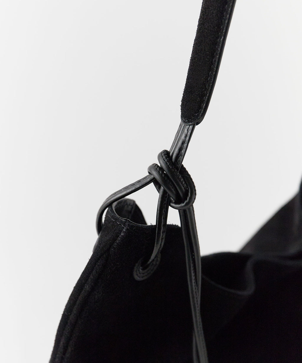 NOTHING WRITTEN / MEDIUM SHOULDER SUEDE HOBO BAG / ミディアムショルダー スエード ホーボーバッグ