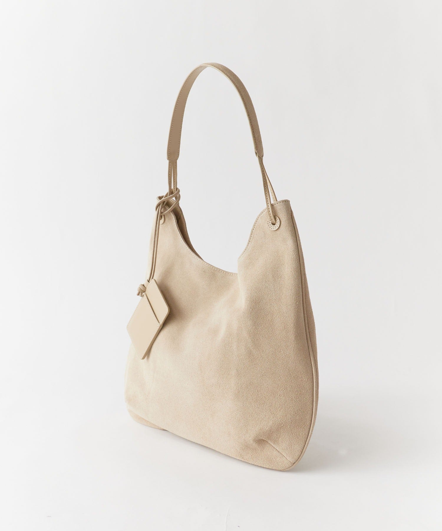 NOTHING WRITTEN / MEDIUM SHOULDER SUEDE HOBO BAG / ミディアムショルダー スエード ホーボーバッグ