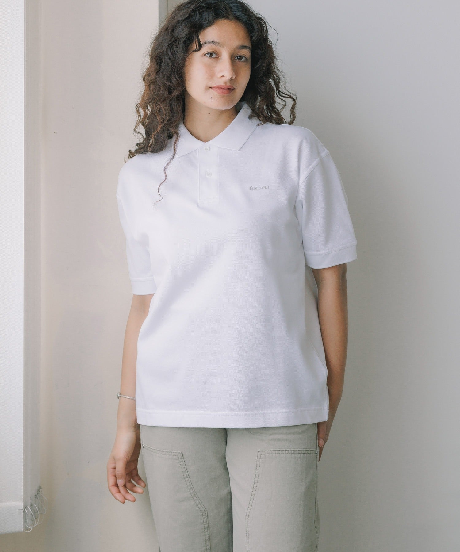 Barbour / barbour hexham os fit polo shirt