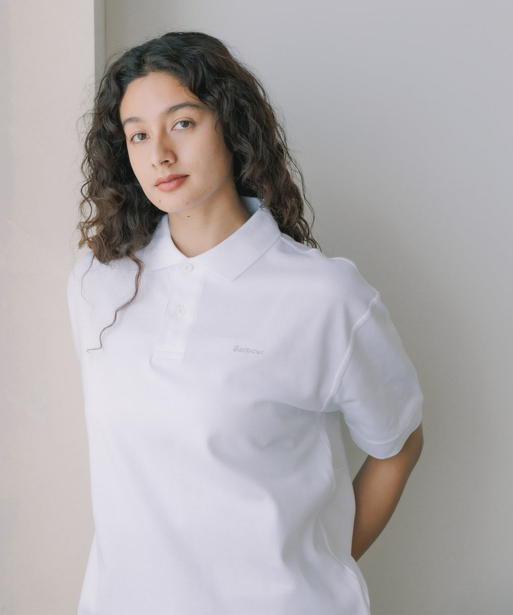 Barbour / barbour hexham os fit polo shirt