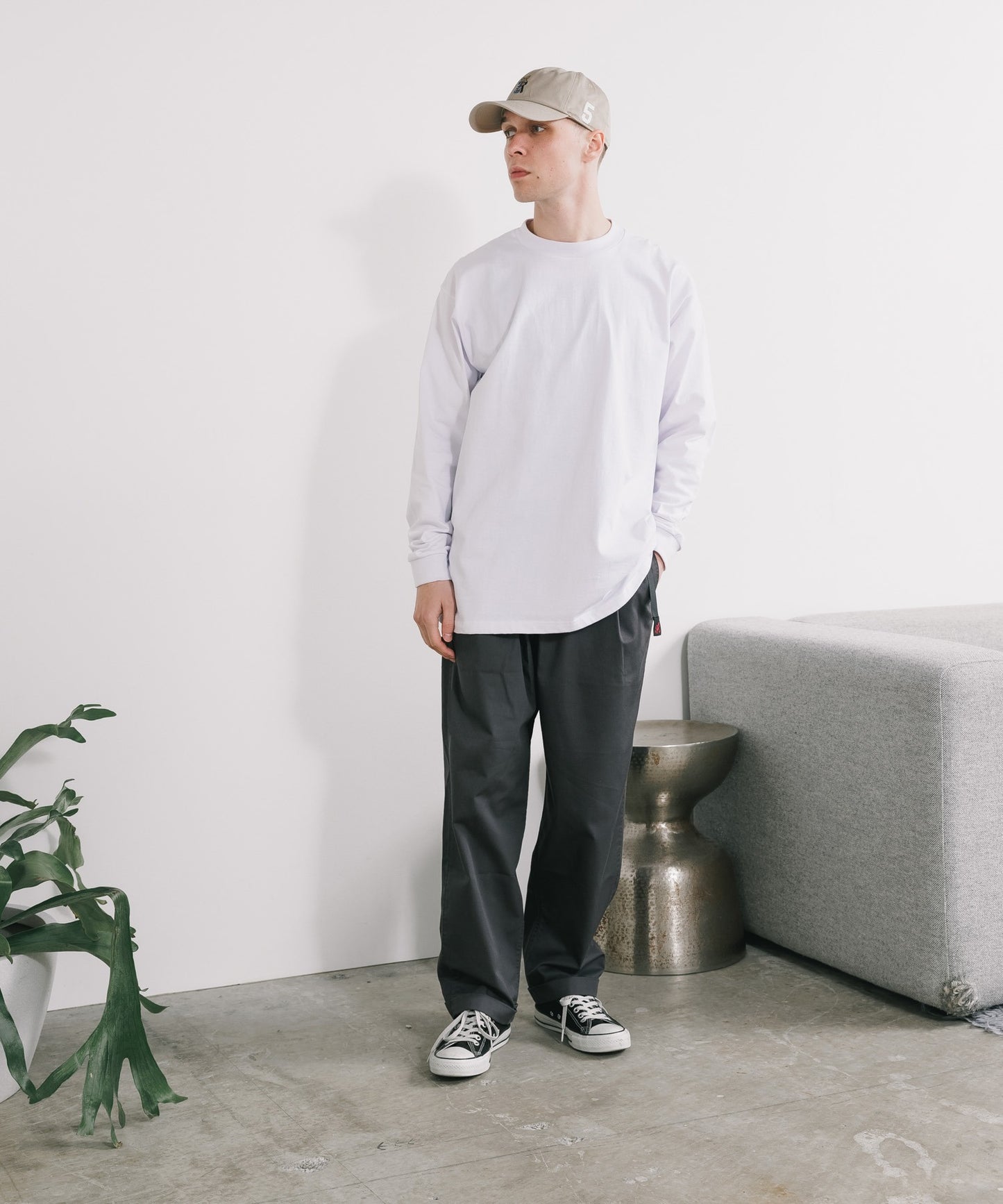 Gramicci / T/C TWILL TUCK TAPERED PANT