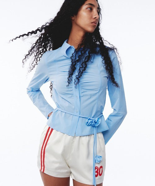 Kijun / Line Satin Shorts / ラインサテンショーツ