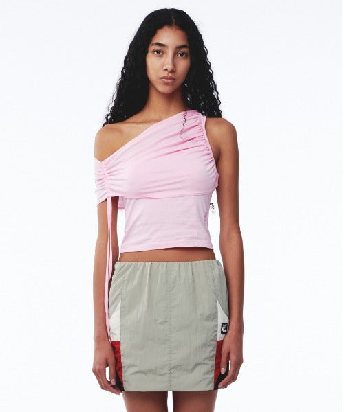 Kijun / Shirring One Shoulder Top ワンショルダートップス