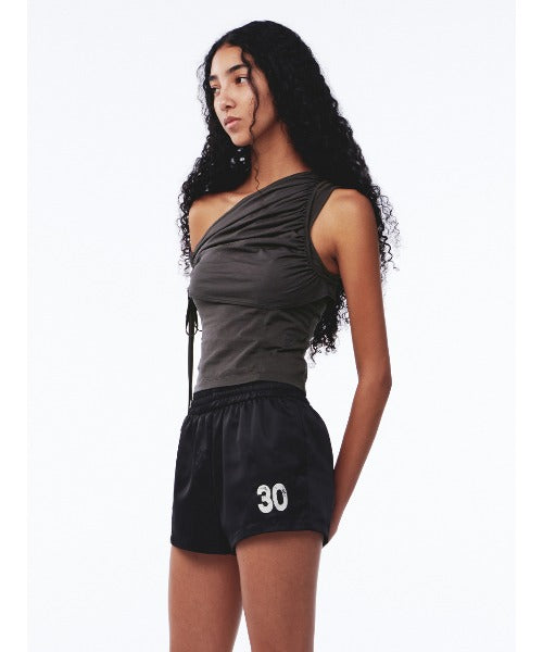 Kijun / Shirring One Shoulder Top ワンショルダートップス