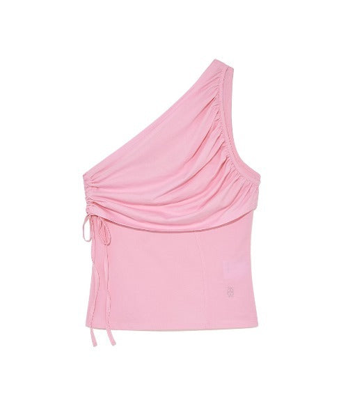 Kijun / Shirring One Shoulder Top ワンショルダートップス