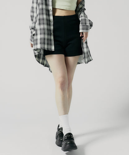 Chick / Simple Highwaist Short Pants シンプルハイウエストショートパンツ