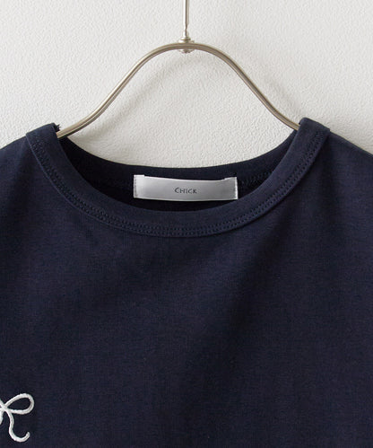 Chick / Ribbon Logo Tight TEE リボンロゴ タイトTシャツ