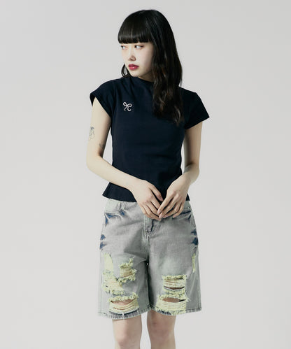 Chick / Ribbon Logo Tight TEE リボンロゴ タイトTシャツ