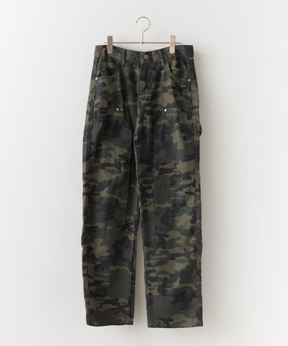 Chick / Double Knee Wide Camo Pattern Pants ダブルニー カモ柄 ワイドパンツ