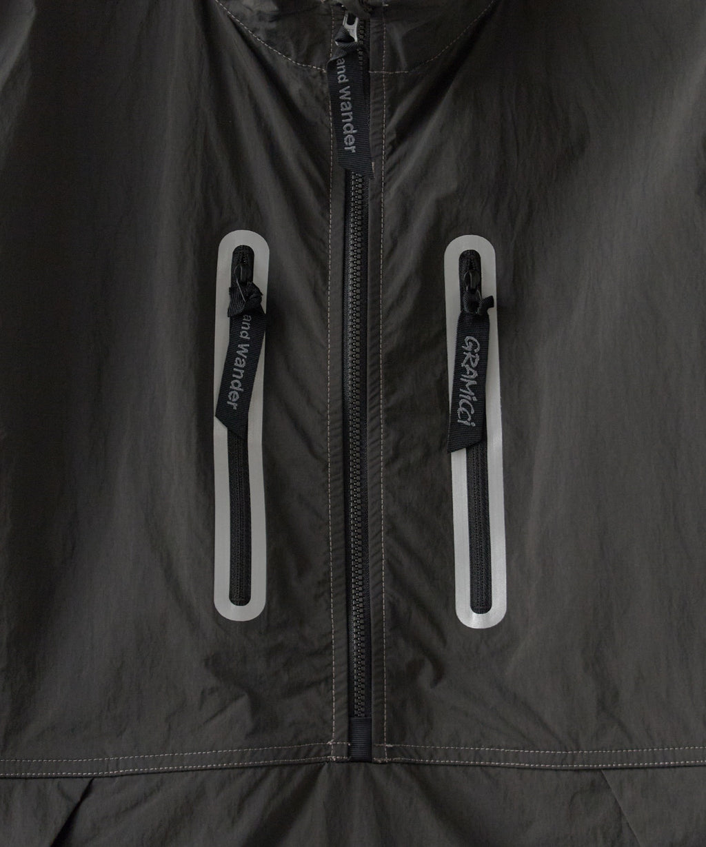 and wander×Gramicci / brushed nylon vest