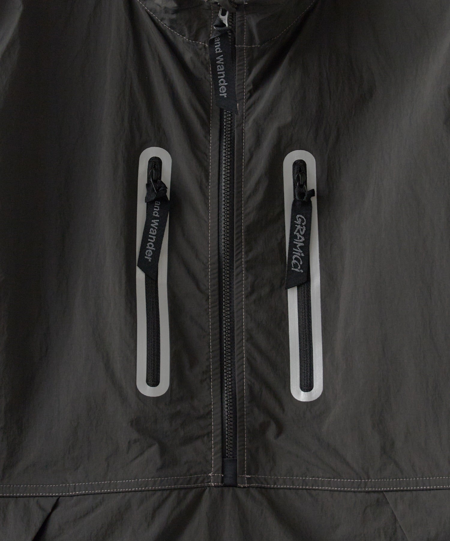 and wander×Gramicci / brushed nylon vest