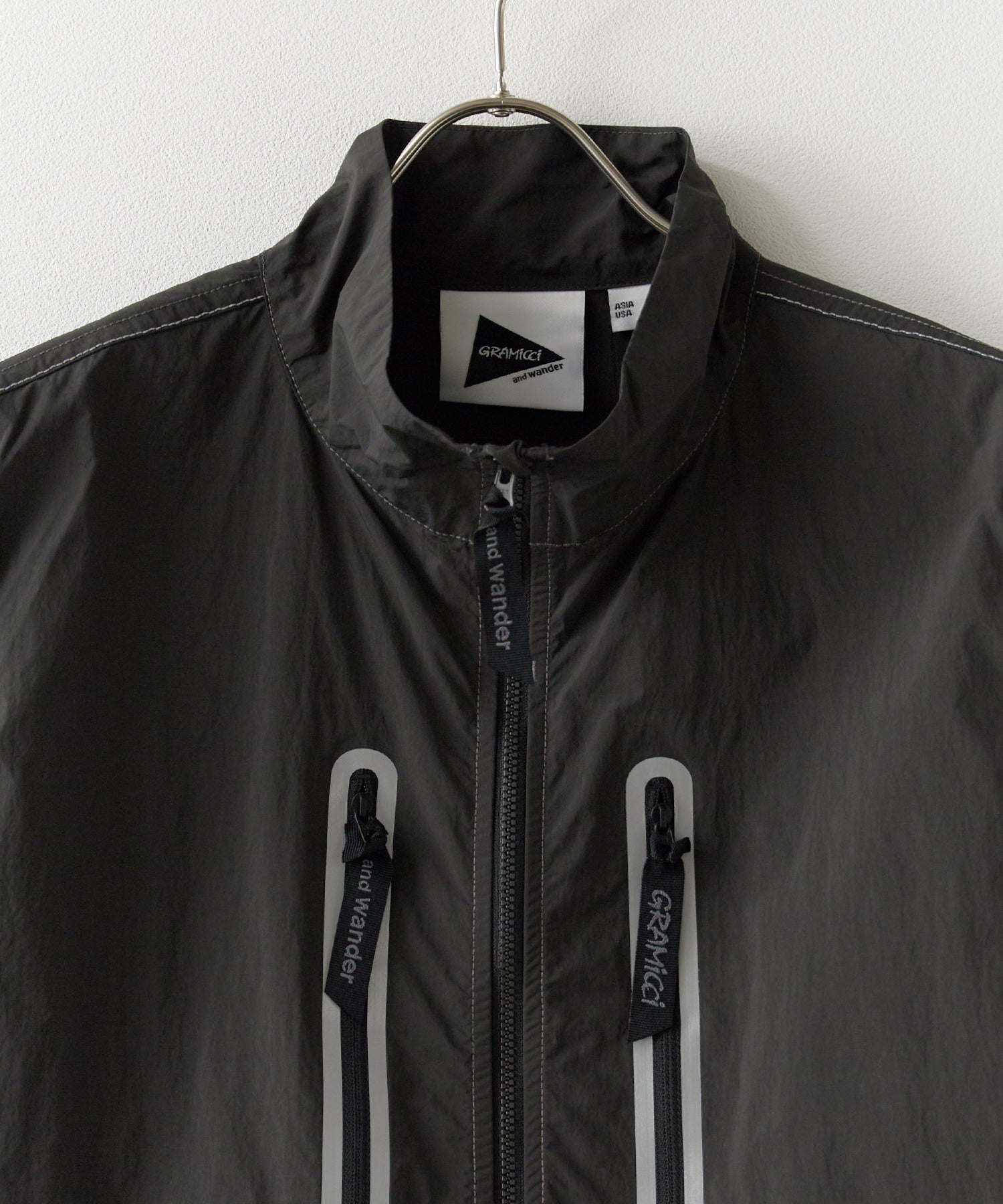 and wander×Gramicci / brushed nylon vest