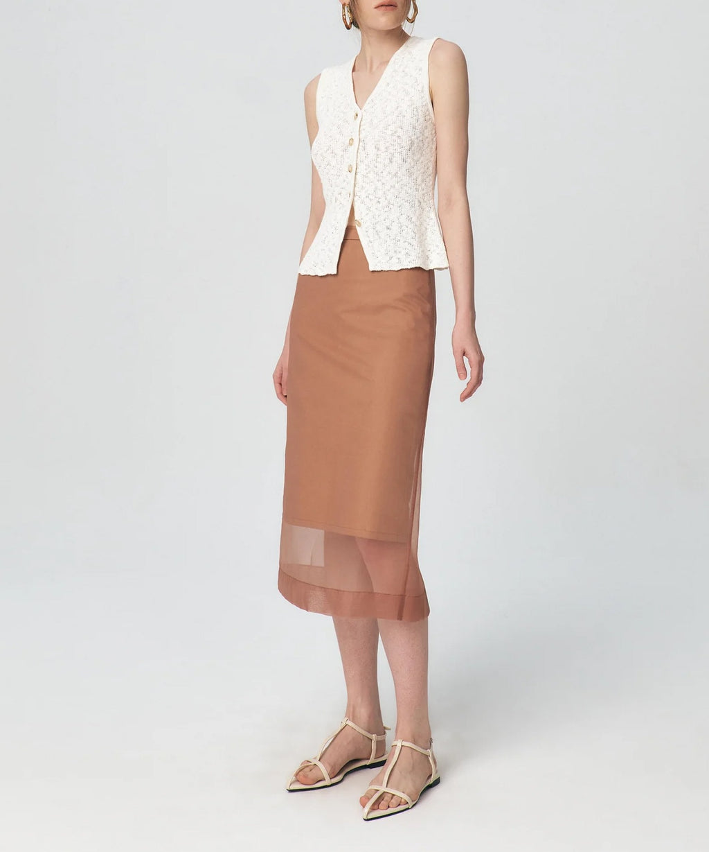 KUME / Fitted Button Knitted Vest ベスト