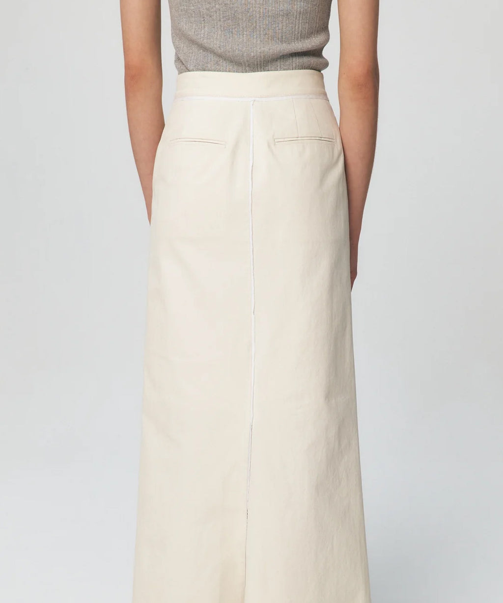 KUME / Fringe Wasit H-line Skirt / ロングスカート