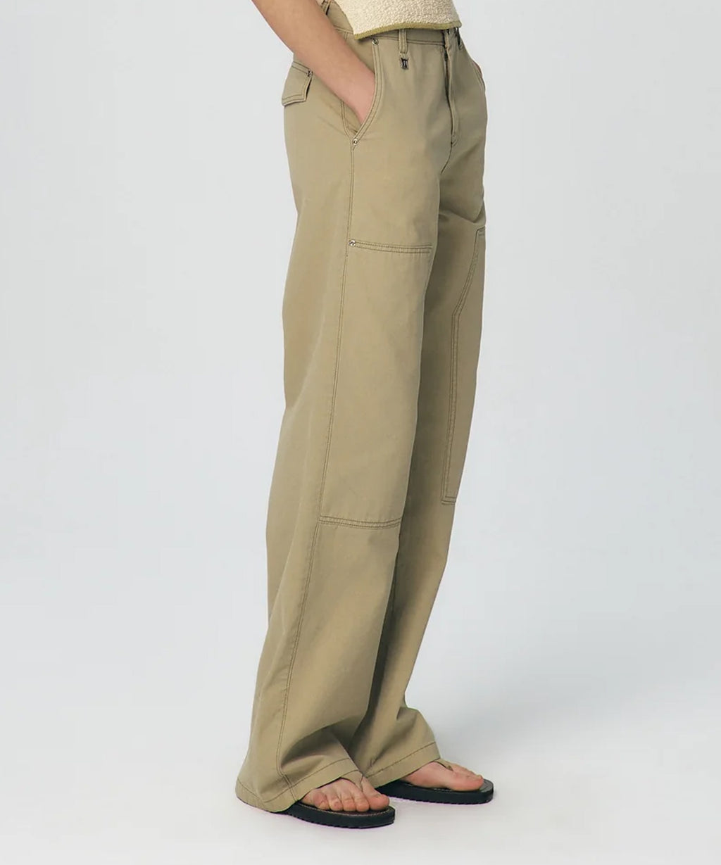 KUME / Semi Wide Cargo Work Denim Pants