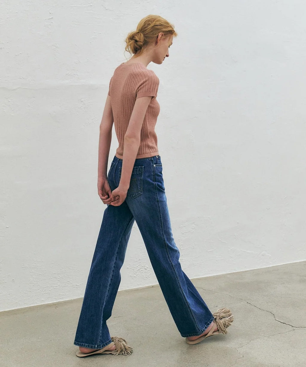 KUME / Washed Bootcut Denim Pants ブーツカット デニム