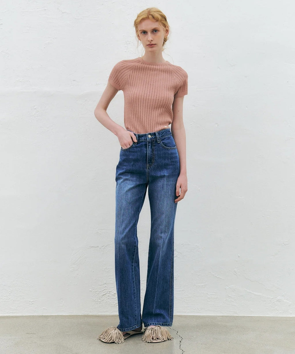 KUME / Washed Bootcut Denim Pants ブーツカット デニム