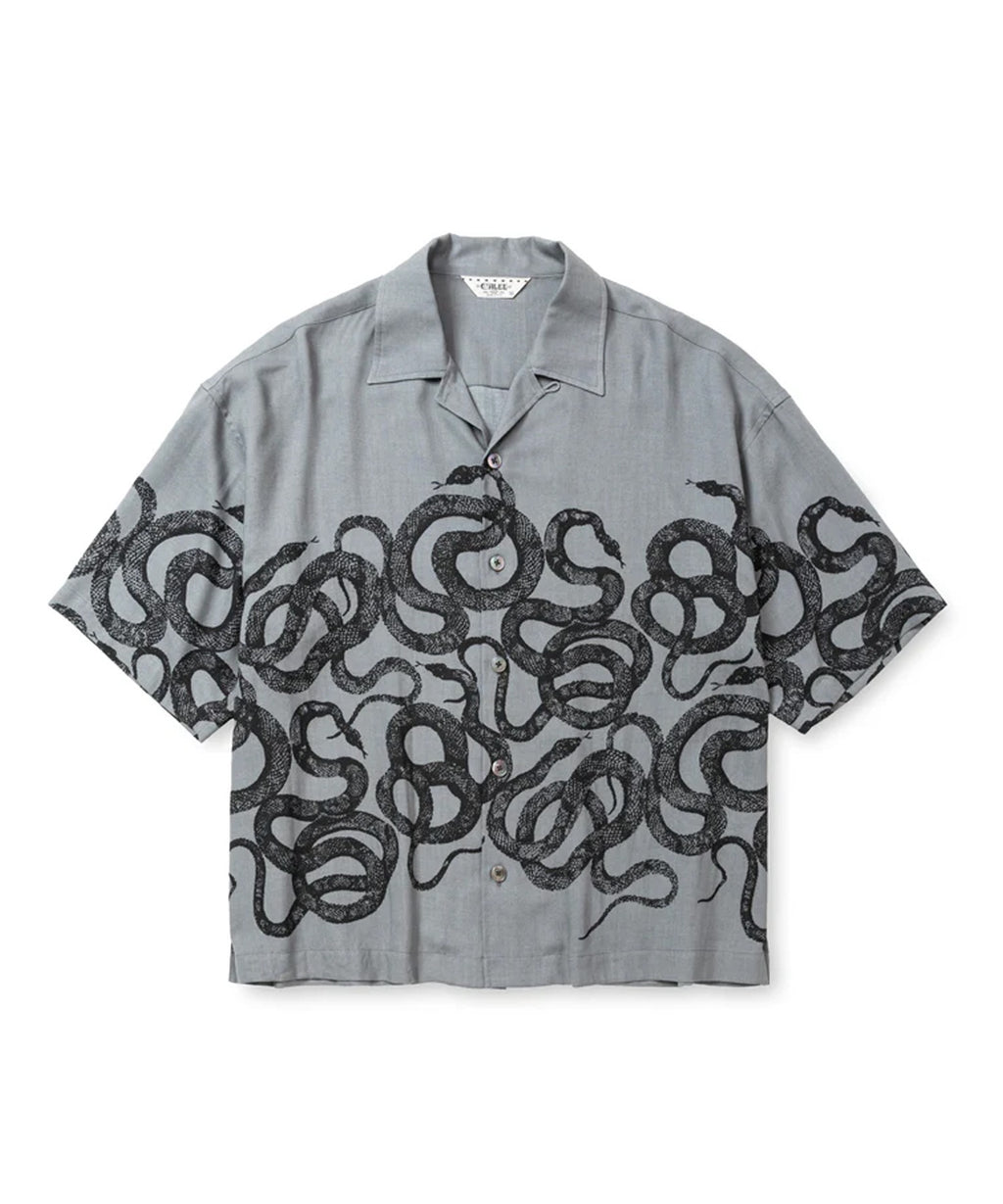 CALEE / 5SLEEVES DROP SHOULDER SH SNAKE PATTERN