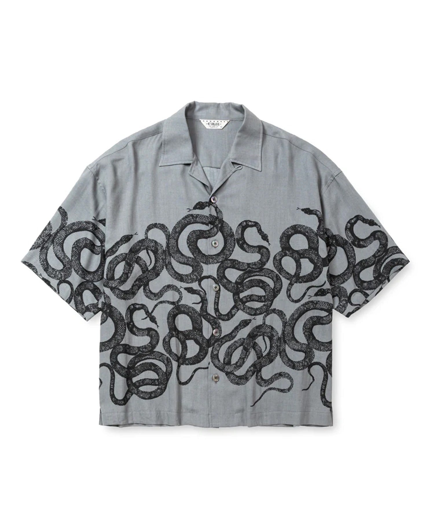 CALEE / 5SLEEVES DROP SHOULDER SH SNAKE PATTERN