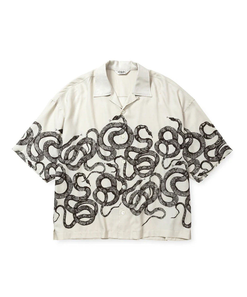 CALEE / 5SLEEVES DROP SHOULDER SH SNAKE PATTERN