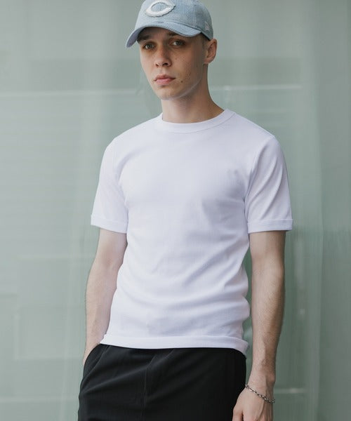 Hanes/ヘインズ RIB S/S CREW TEE BEEFY HM1-R103