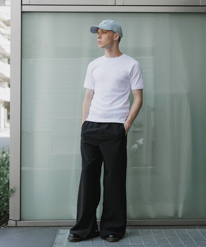 Hanes/ヘインズ RIB S/S CREW TEE BEEFY HM1-R103