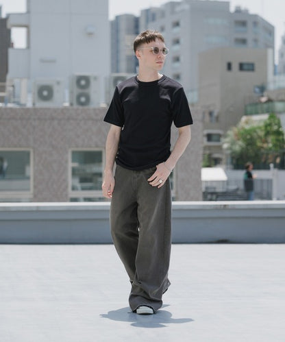 Hanes/ヘインズ RIB S/S CREW TEE BEEFY HM1-R103
