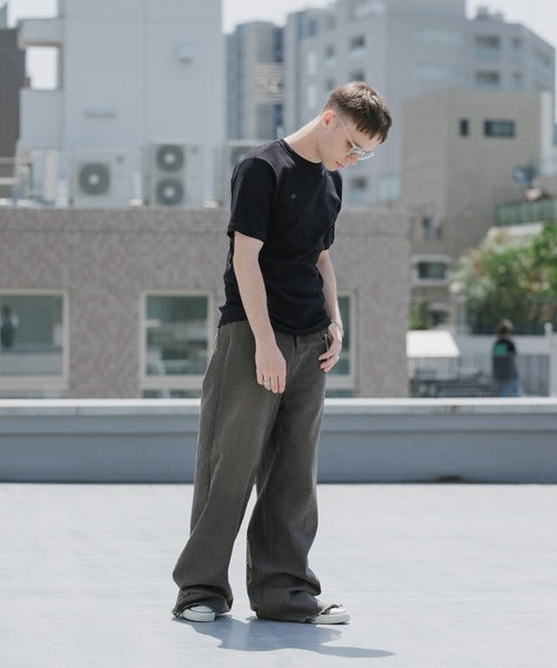Hanes/ヘインズ RIB S/S CREW TEE BEEFY HM1-R103