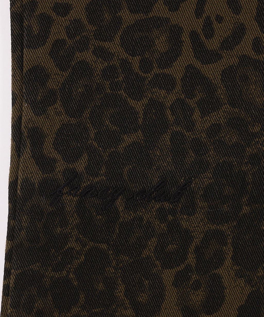 FANCY CLUB / LEOPARD BOOTCUT PANTS