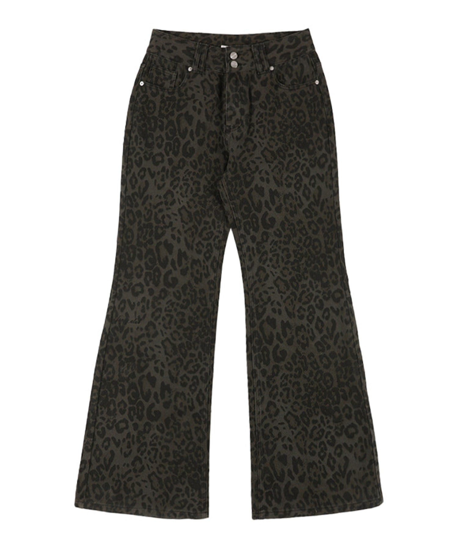 FANCY CLUB / LEOPARD BOOTCUT PANTS