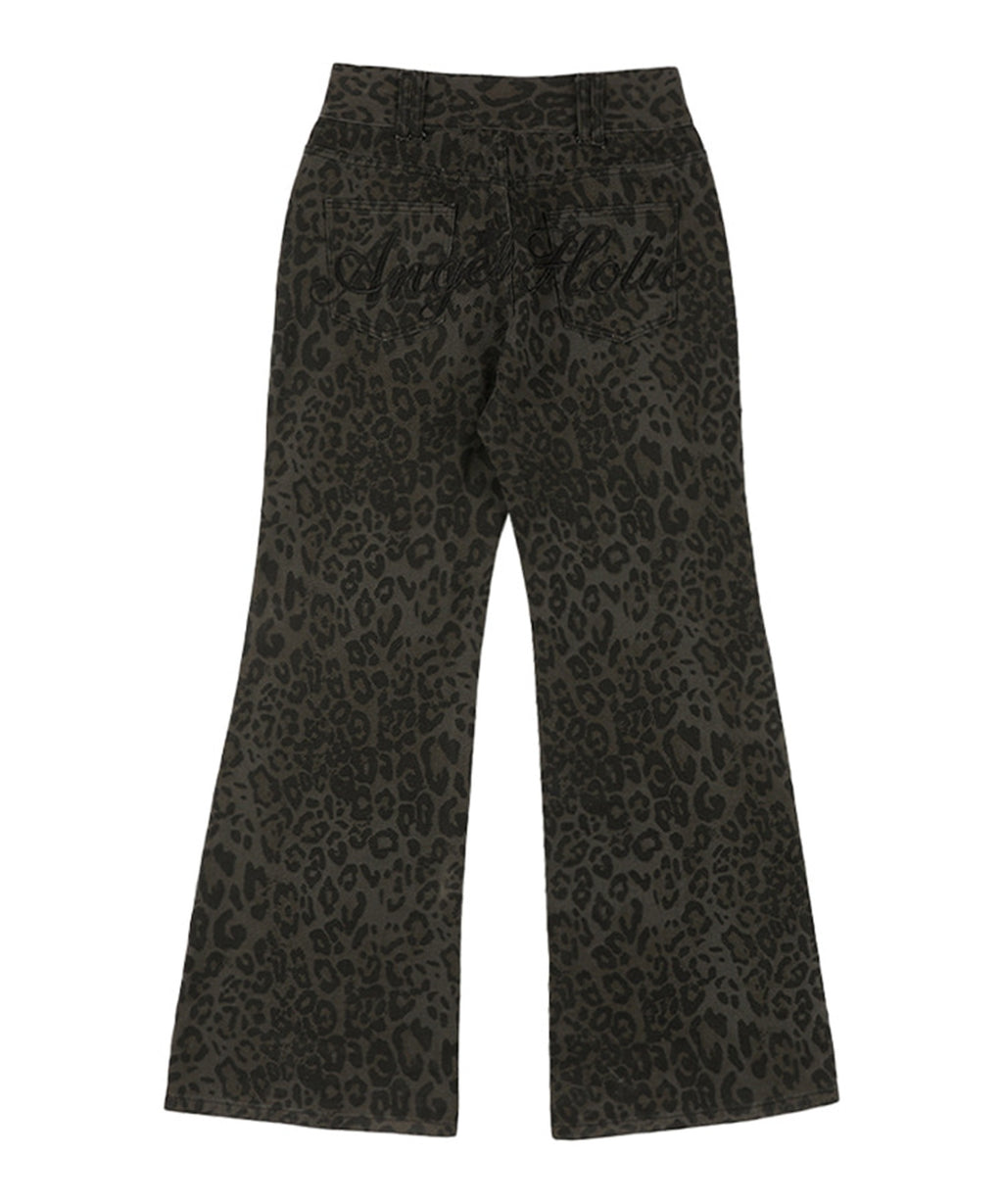FANCY CLUB / LEOPARD BOOTCUT PANTS