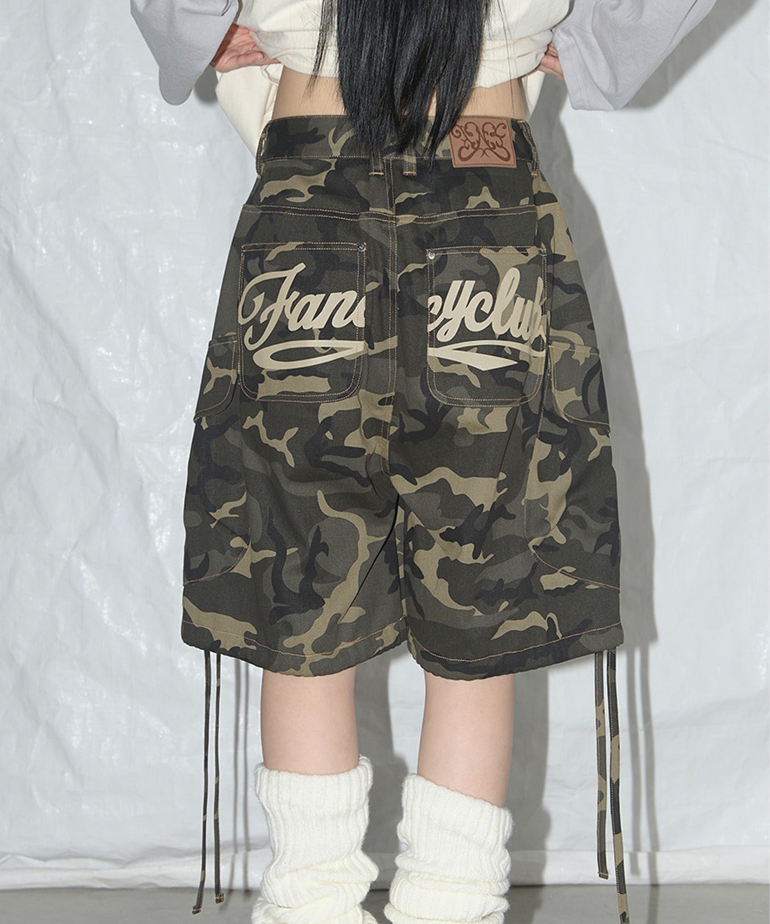 FANCY CLUB / CARGO LETTERING BERMUDA PANTS