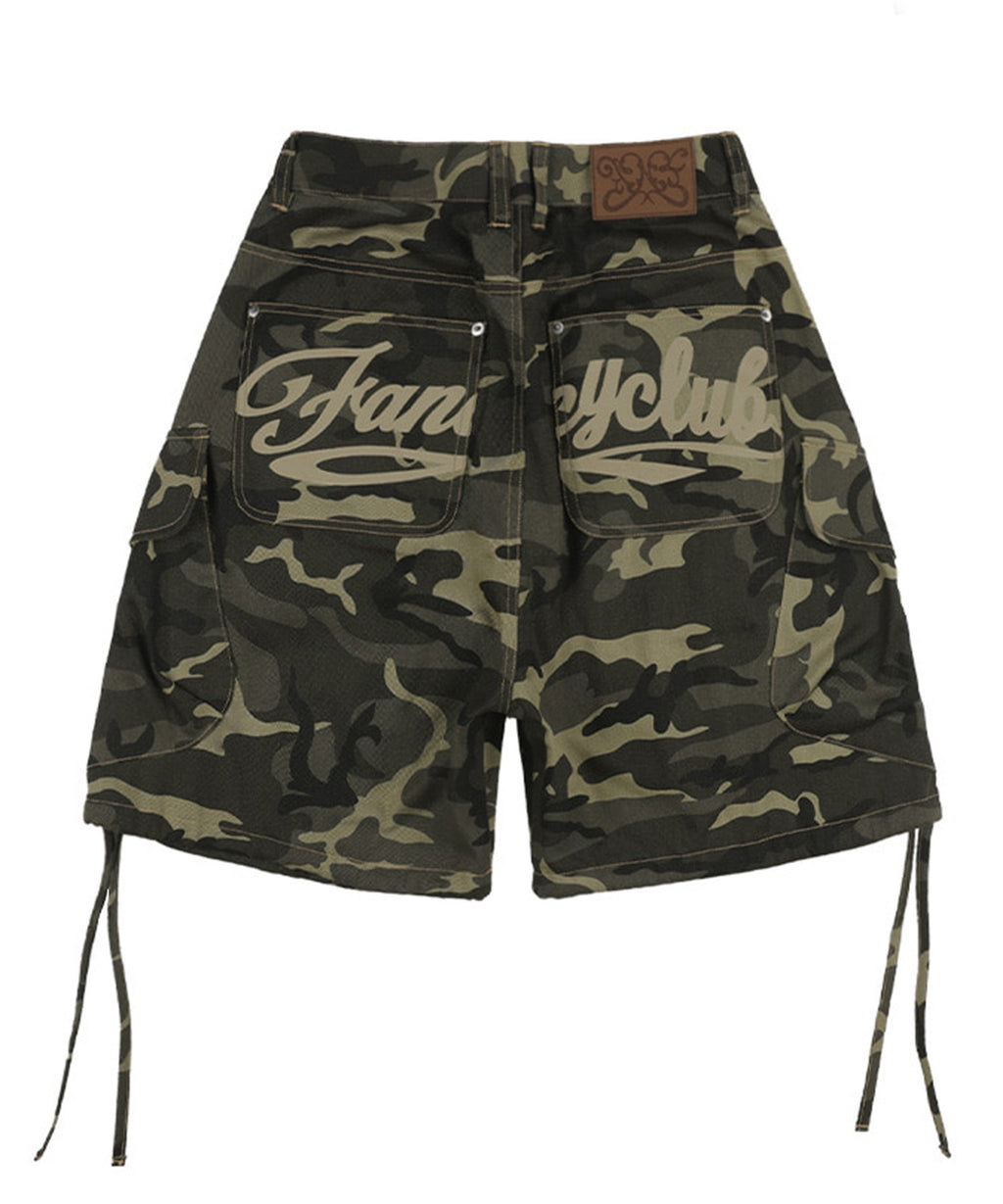 FANCY CLUB / CARGO LETTERING BERMUDA PANTS