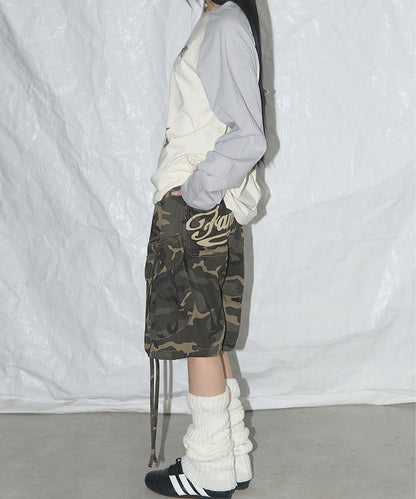 FANCY CLUB / CARGO LETTERING BERMUDA PANTS