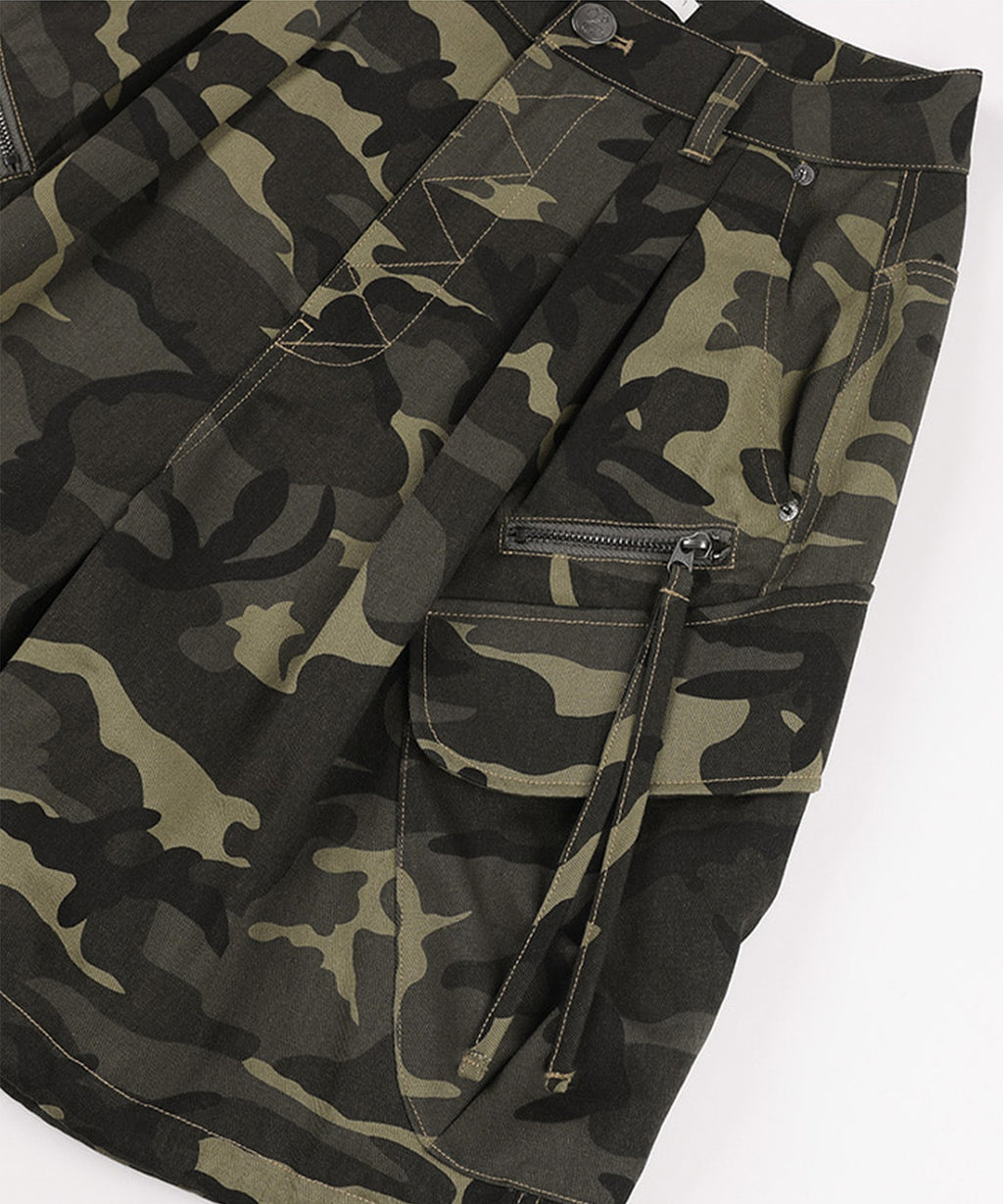 FANCY CLUB / CARGO LETTERING BERMUDA PANTS