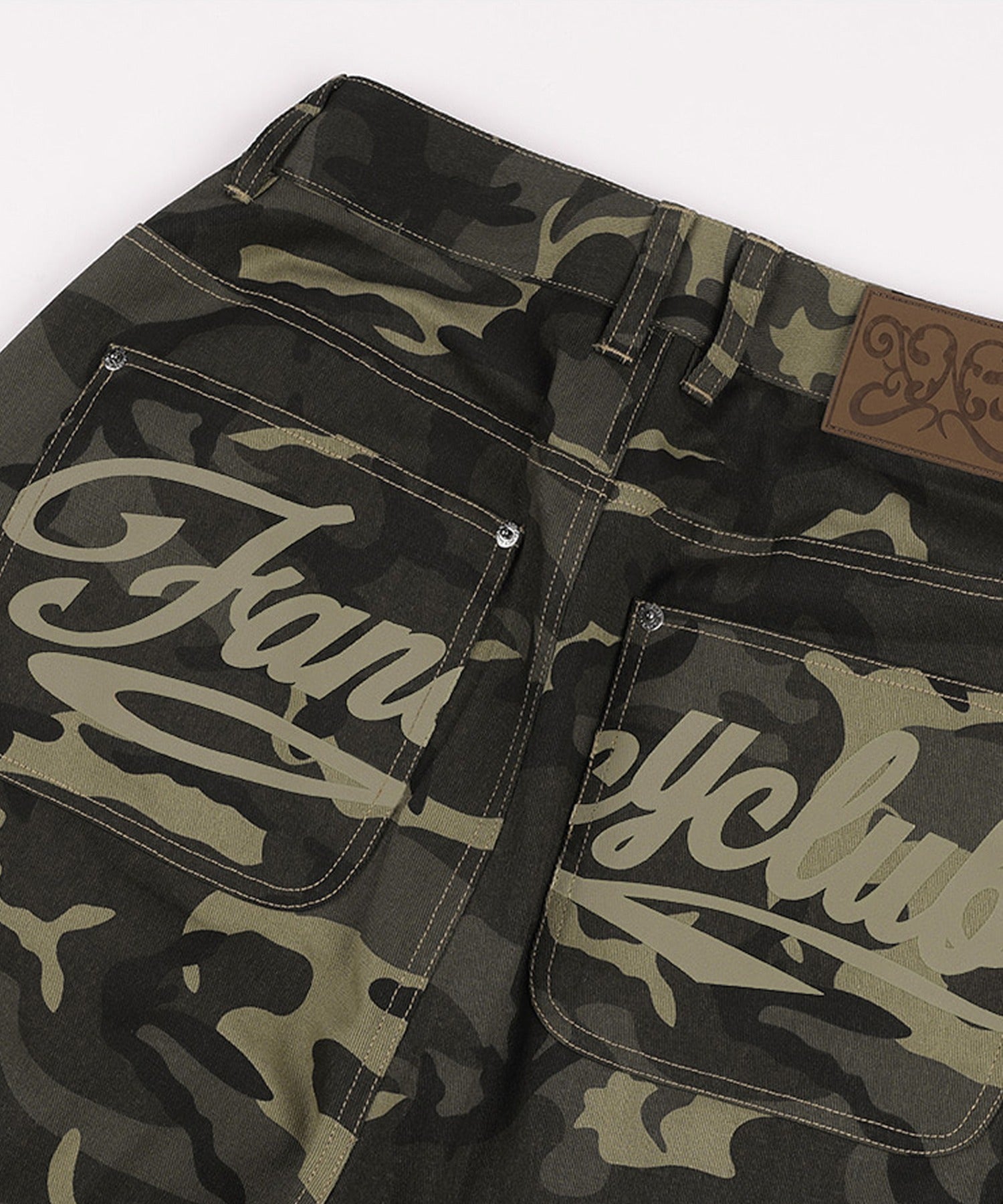 FANCY CLUB / CARGO LETTERING BERMUDA PANTS