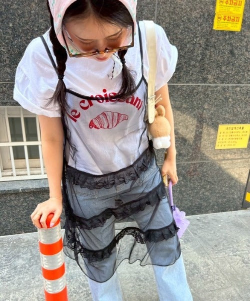 ipugo / イプゴ レイヤードレースキャミワンピース