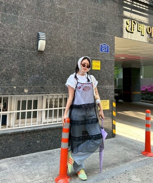 ipugo / イプゴ レイヤードレースキャミワンピース