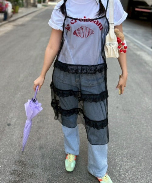 ipugo / イプゴ レイヤードレースキャミワンピース