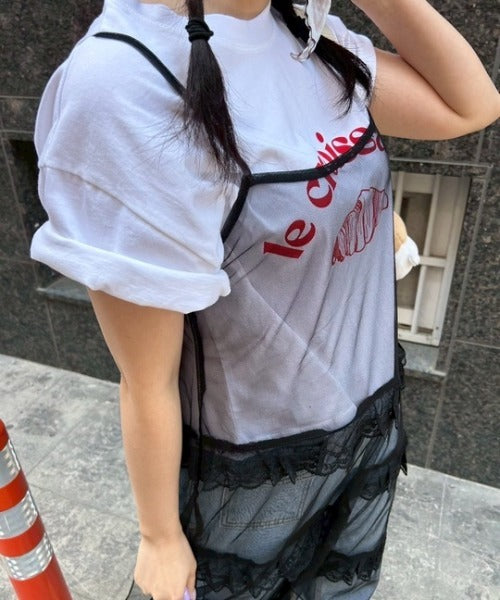 ipugo / イプゴ レイヤードレースキャミワンピース