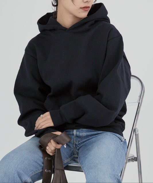 Los Angeles Apparel / 14oz L/S HEAVY FLEECE HOOD PO [NAVY]